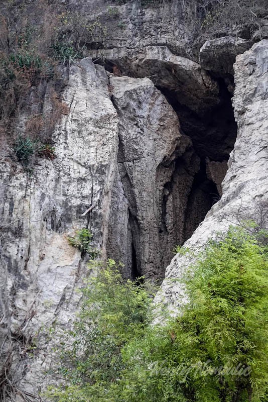 Here we waited to watch millions of bats come out of this cave for the night.